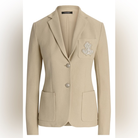 🏇Lauren Ralph Lauren Bullion Jacquard Crest Blazer NWT Size S 🏇 - Picture 3 of 9